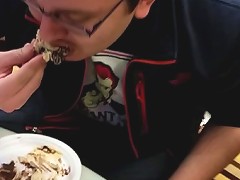 Barely 18 Bosnian Cuck Eats Out Young Ebony Creampie In One Bite